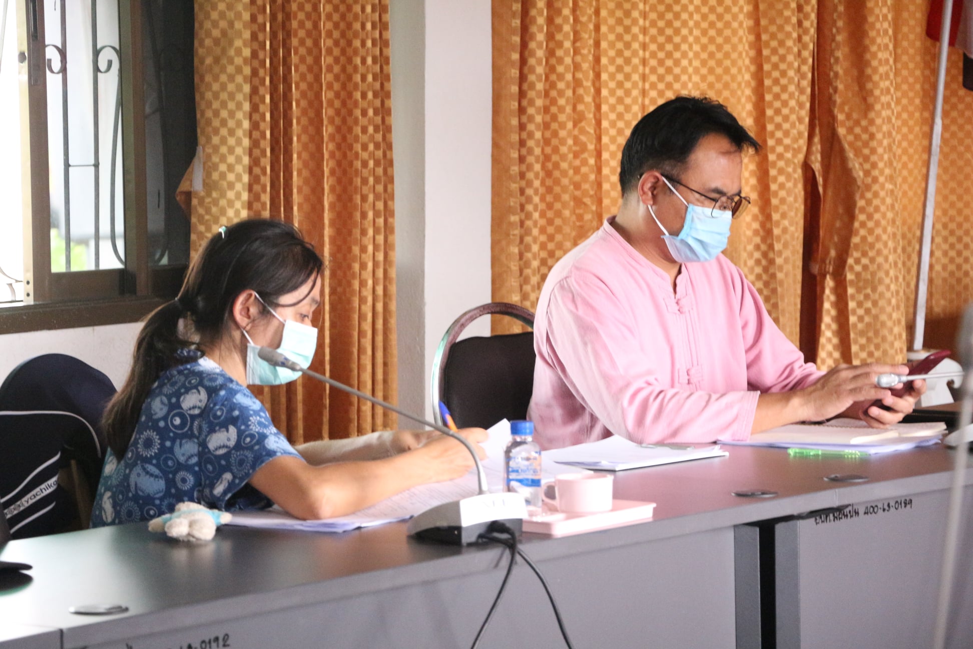 ประชุมศูนย์ปฏิบัติการควบคุมโรคอำเภอฝาง ระดับตำบลม่อนปิ่น