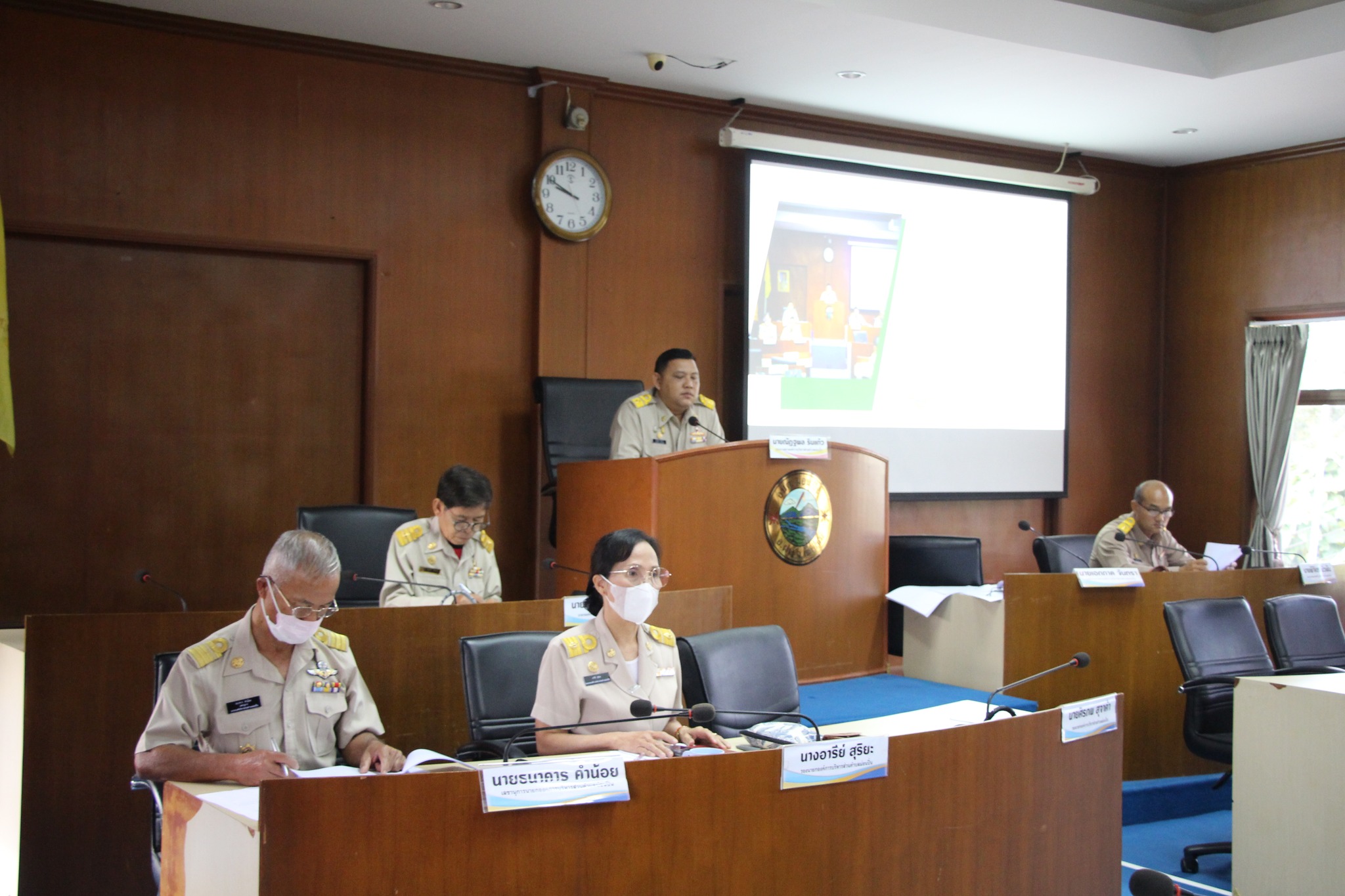  ประชุมสภาองค์การบริหารส่วนตำบลม่อนปิ่น สมัยสามัญที่๑ ประจำปี ๒๕๖๗