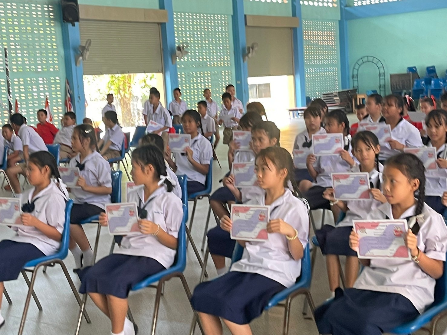 พิธีปิดโครงการรั้วโรงเรียนสานใจ สรรค์สร้างวัยใส ร่วมต้านภัยยาเสพติด