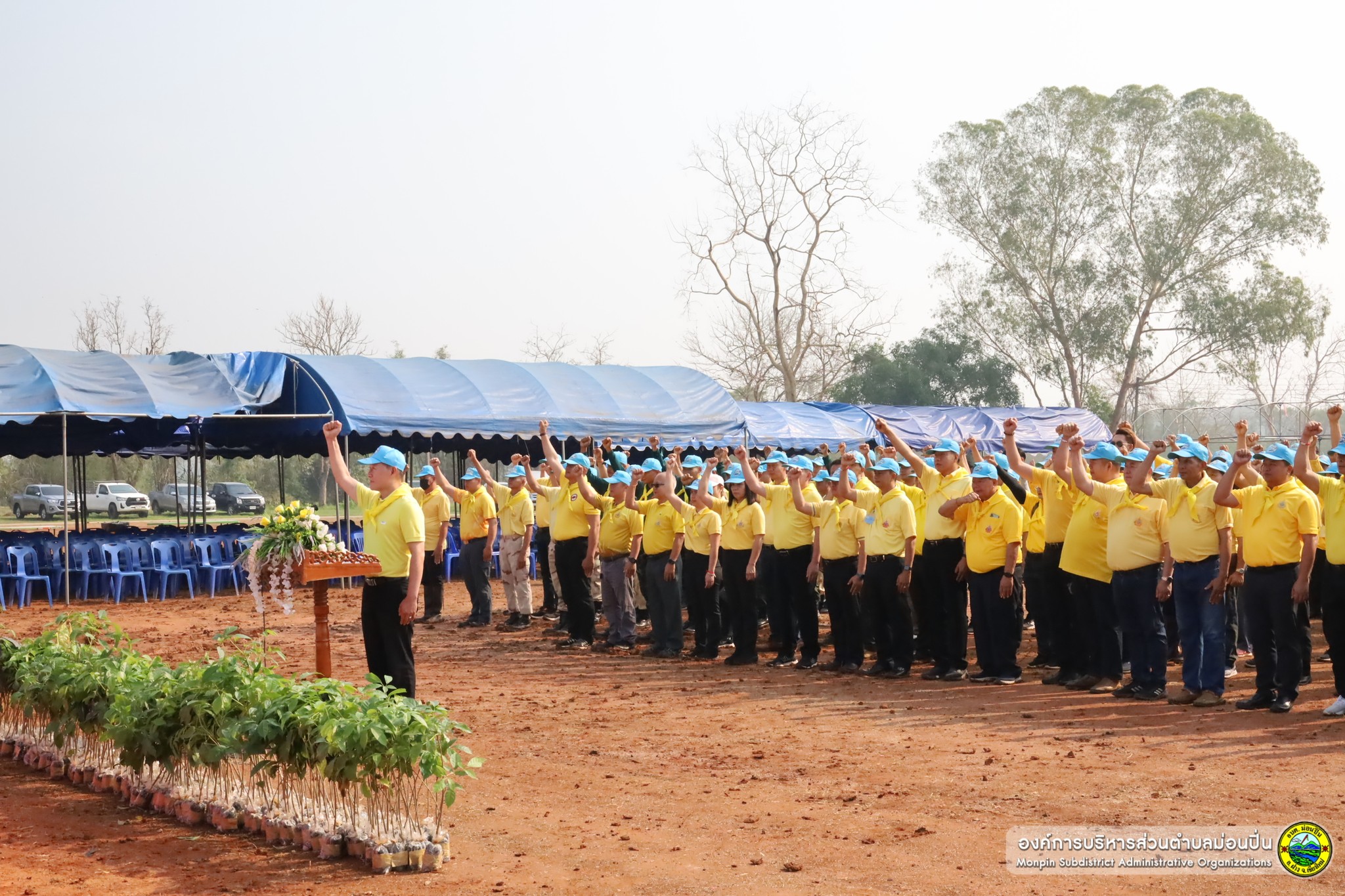 กิจกรรม Kick off ปรับปรุงสนามกีฬาอำเภอฝาง ปลูกต้นชมพูพันธุ์ทิพย์ 