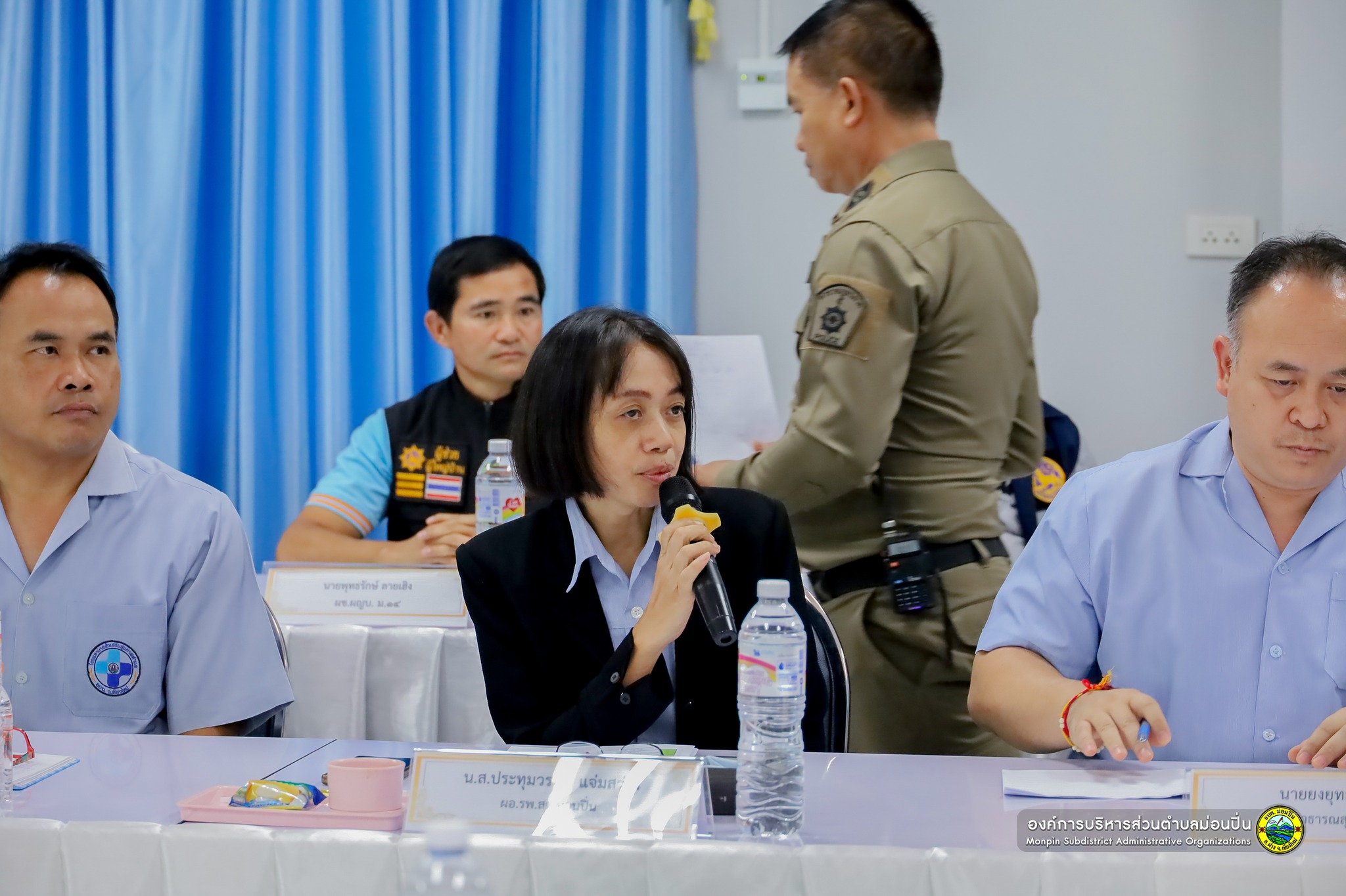  ต้อนรับคณะกรรมการตรวจการประเมินโครงการชุมชนบำบัดอย่างยั่งยืนในตำบลแพร่ระบาดยาเสพติด