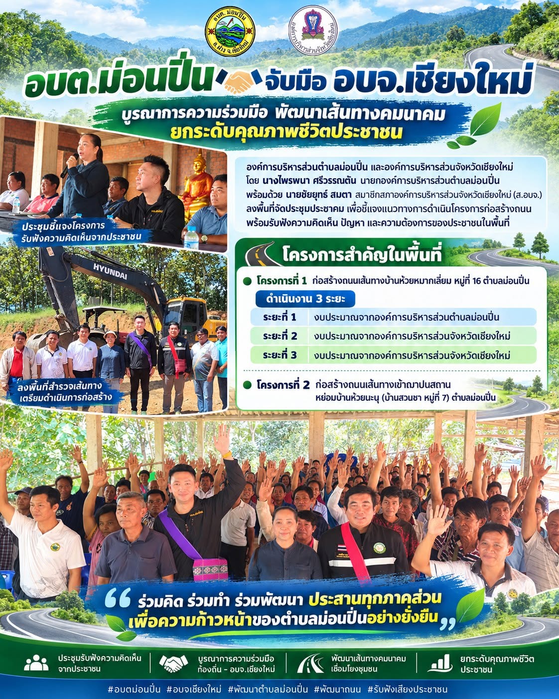ภาพกิจกรรม บูรณาการความร่วมมือ พัฒนาเส้นทางคมนาคม